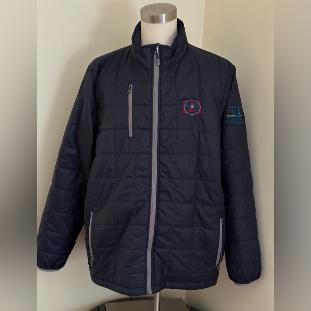 Custom Charles River Appeal Total Logistics Solutions /WID 75 Blue/Gray SZ XXL